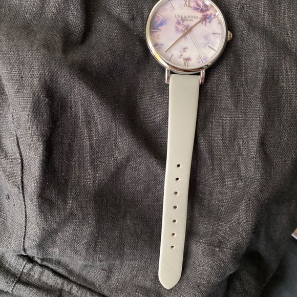 Lola Rose Snowflake Agate Harmony Watch Genuine Leather Strap - Picture 3 of 8